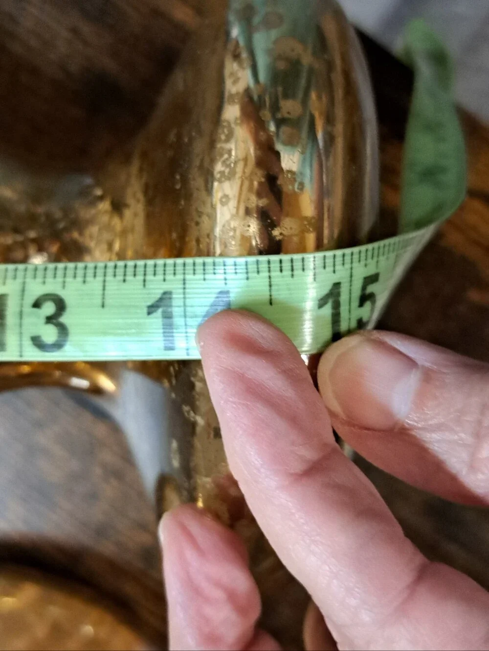 Set Of 2 West Elm Gold Speckled Mercury Glass Orb Pedestal Pillar Candleholders